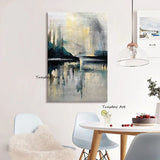 Northern Europe Hand Painted Oil Paintings Impression Landscape Abstract On Canvas Modern