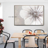 Hand Painted Abstract Flower Art On Canvas Wall Art Decoration