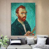 Hand Painted Van Gogh Self Portrait Impression Character