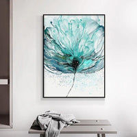 Hand Painted Abstract Wall Many Kinds Flowers Minimalist Modern On Canvas Decorative