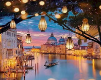 DIY Painting By Numbers City Scenery DIY Frame Pictures Paint By Number Venice On Canvas DIY Home Decoration 60x75cm