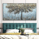 Hand Painted Canvas Abstract Trees Modern Decorative Wall Art