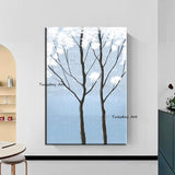 Hand Painted Oil Paintings Landscape Tree Abstract Arts On Canvas Modern Decor Wall Landscape