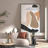 Wall Art Canvas Hand Painted Oil Painting Abstract Line Nude Woman Scandinavian Posters Decoration Mural