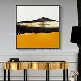 Abstract picture Hand Painted Canvas Art gold bedroom Modern home decoration wall painting