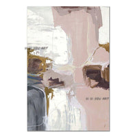 Hand Painted Abstract Pink Canvas Painting Modern Canvas Art Fashion