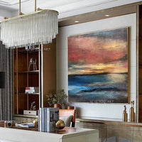 Abstract Paintings Hand Painted On Canvas Style Landscape Hand Painted Wall Art Modern Home Bedroom Decoration