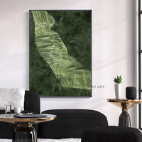 Hand Painted Oil Abstract Painting Modern Minimalist Decoration Bedroom Hotel Restaurant Horizontal