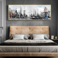 Modern Abstract Hand Painted Canvas Wall Art Decorative Minimalist Bedroom