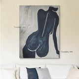 Sexy Nude Woman Body Hand Painted Portrait Posters Oil Painting On Canvas Wall Art For Modern Bedroom