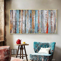 Hand Painted Abstract Landscape Painting On Canvas Hand Painted Wall Art