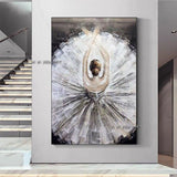 Style Hand Painted Beautiful Ballet Girl Canvas Painting Modern art Bedroom