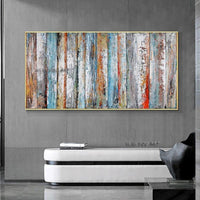 Hand Painted Abstract Landscape Painting On Canvas Hand Painted Wall Art