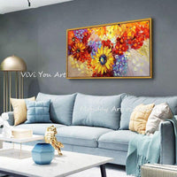 leinwand malerei Handgemalte 3D leinwand blume ölgemälde landschaft ölgemälde wandkunst bild für wohnzimmer schlafzimmer