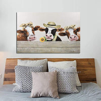 Wall Art Oil Animal Lovely Cow Modern On Canvas Bedroom And s