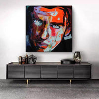 Hand Painted Francoise Nielly Palette knife portrait Face Oil painting Character figure canva wall Art picture As