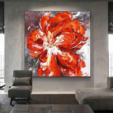 Hand Painted Oil Painting Hand Painted Abstract Flowers Landscape On Canvas