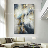 Hand Painted Knife Abstract Tree Landscape on Canvas Wall Art artwork