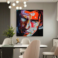 Hand Painted Francoise Nielly Palette knife portrait Face Oil painting Character figure canva wall Art picture As