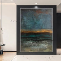 Hand Painted Oil Painting Heavy Texture Acrylic Canvas Art Modern Abstract For Hotel Room Decor