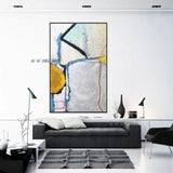 Abstrakte Malerei Acryl Leinwand Wandkunst Expressionismus Verspielte moderne Malerei Wandkunst auf Leinwand Wohnkultur