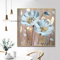 Beautiful Of Flowers For Home Wall Decoration Hand Painted Canvas Acrylic Sofa Bedroom