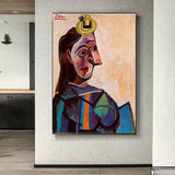 Hand Painted Oil Painting Picasso Bust of a woman Abstract Canvas