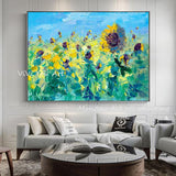 leinwand malerei Handgemalte 3D leinwand blume ölgemälde landschaft ölgemälde wandkunst bild für wohnzimmer schlafzimmer