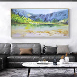 Hand Painted Modern Beautiful Landscape Abstract Oil Painting On Canvas Wall Art