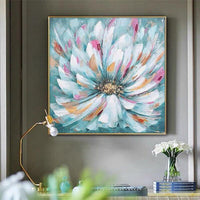 Hand Painted Abstract Beautiful Flower Oil Painting Home Good Canvas Wall Art Artwork For Decor As