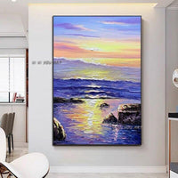 Abstract Hand Painted Beautiful Landscape Painting On Canvass Decor