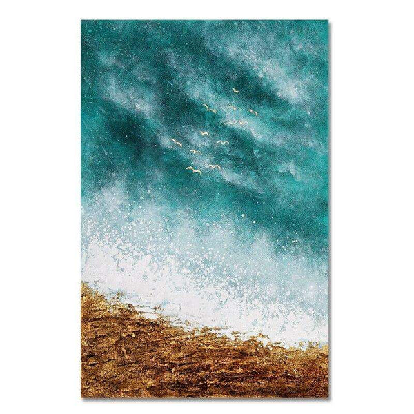 Abstract Blue Sky Hand Painted Oil Paintings Modern Landscape On Canvas Wall Art Pictures For Living Room Home Decoration