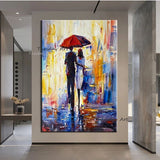 Hand Painted Oil Painting Modern Abstract Canvas Impression People Abstracts