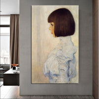 Hand Painted World Most Famous Oil Canvas Painting Series Classic Gustav Klimt Portrait of Helens