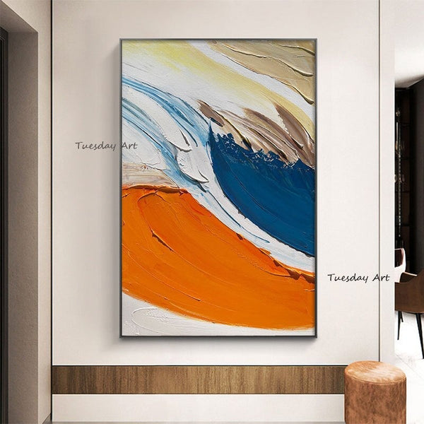 Modern Paintings Hand Painted Abstract Landscape Oil Painting On Canvas Decoration Art