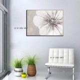 Hand Painted Abstract Flower Art On Canvas Wall Art Decoration