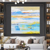 Hand Painted Oil Painting Colorful Clouds Abstract Wall Art Canvas Landscape Paintings Home Room Decor