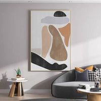 Wall Art Canvas Hand Painted Oil Painting Abstract Line Nude Woman Scandinavian Posters Decoration Mural