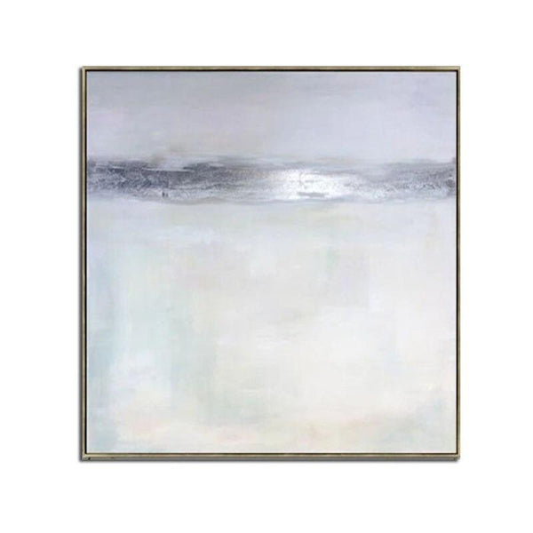 White oil painting Hand Painted Abstract Canvas art modern artwork