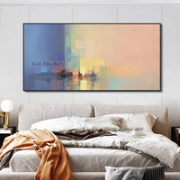 Abstract City Landscape Canvas Wall Art Oil Paintings Canvas Abstract Arts