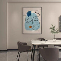 Style Hand Painted Abstract Line Oil Painting Art Canvas Poster Home Living Simplicity