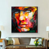 Nielly Francoise Artwork Hand Painted Abstract oil painting on canvas Wall Figure Face Art Modern Posters