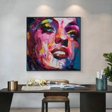 Hand Painted Francoise Nielly Palette knife painting portrait Palette knife Face Oil painting Impasto figure on canvas As