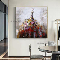 Hand Painted Abstract Dance Women Art On Canvas Wall Art Wall Girl Painting