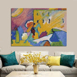 Hand Painted Wassily Kandinsky No. 3 improvisation study Hand Painted Oil Painting for Living Decor