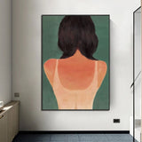 Hand Painted People Oil Painting Woman Sexy Back Abstract Contemporary Art Artworks