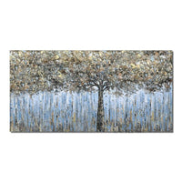 Hand Painted Canvas Abstract Trees Modern Decorative Wall Art