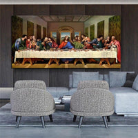 Hand Painted Art Oil Painting Leonardo da Vinci Classical Art Last Supper Canvas Christian for