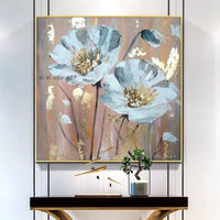 Beautiful Of Flowers For Home Wall Decoration Hand Painted Canvas Acrylic Sofa Bedroom