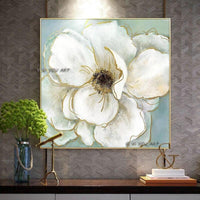 Modern art Elegant Bloom Peony Hand Painted Flower on The Wall Art Wall Art